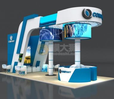 Booth Stall 10x5m Height 500cm 4 Side Open