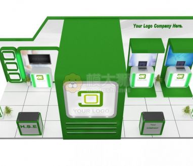 Booth Exhibition Stand a589b 3D model