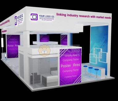 3D Booth Exhibition Stand a539