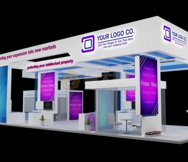 3D Booth Exhibition Stand a539