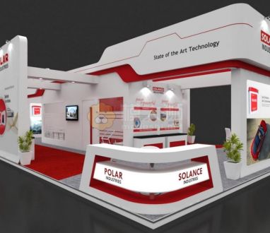 Exhibition Booth 3D Model - 15x9 mtr