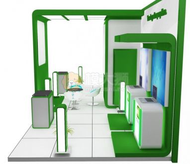 Booth Exhibition Stand a589b 3D model