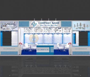 Exhibition Booth 3D Model - 8x4 mtr