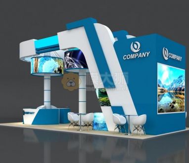 Booth Stall 10x5m Height 500cm 4 Side Open