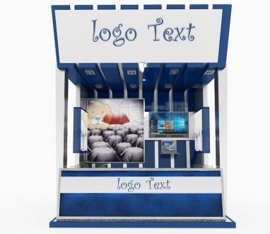 Kiosk Partition Booth A127